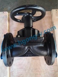 API/BS cast iron flange diaphragm valve
